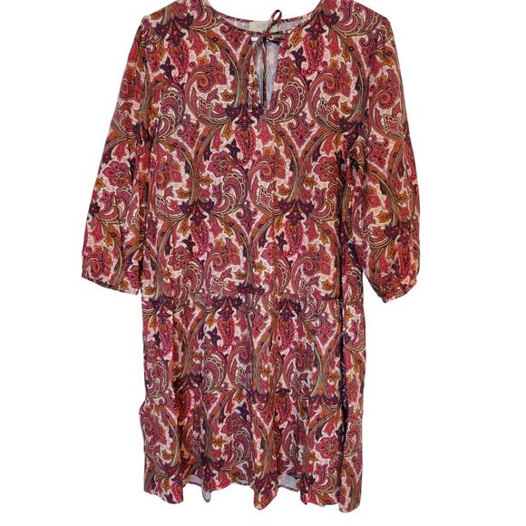 Loft Paisley Long Sleeve Dress Size Large Pettite NWT - Picture 1 of 6